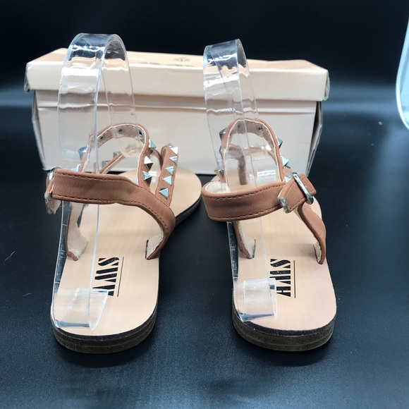 sandals, brand new in box. AMS NATALIE4, color is Whisky. - Picture 6 of 9
